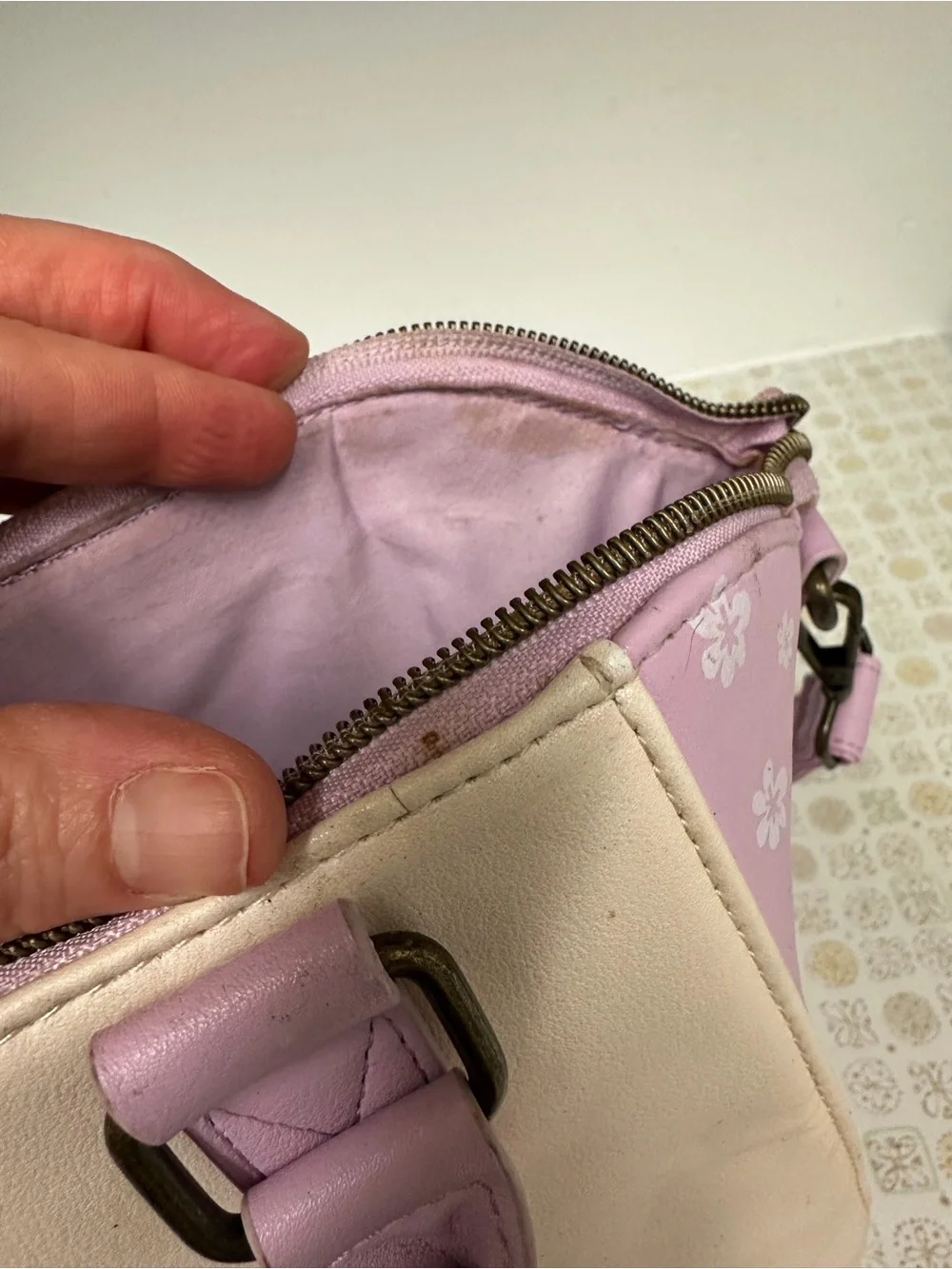 Disney Lavender Lilo & Stitch Satchel